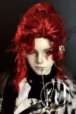 AS24 BJD 1/3 人形 ドール　用ウィッグ カツラ 耐熱 ハンドメイド