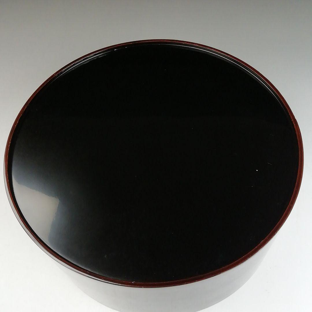 Ｗ２８９　建水　『涌内朱　建水』『遠州流家元職方　塗師　中谷光哉 作』　共箱