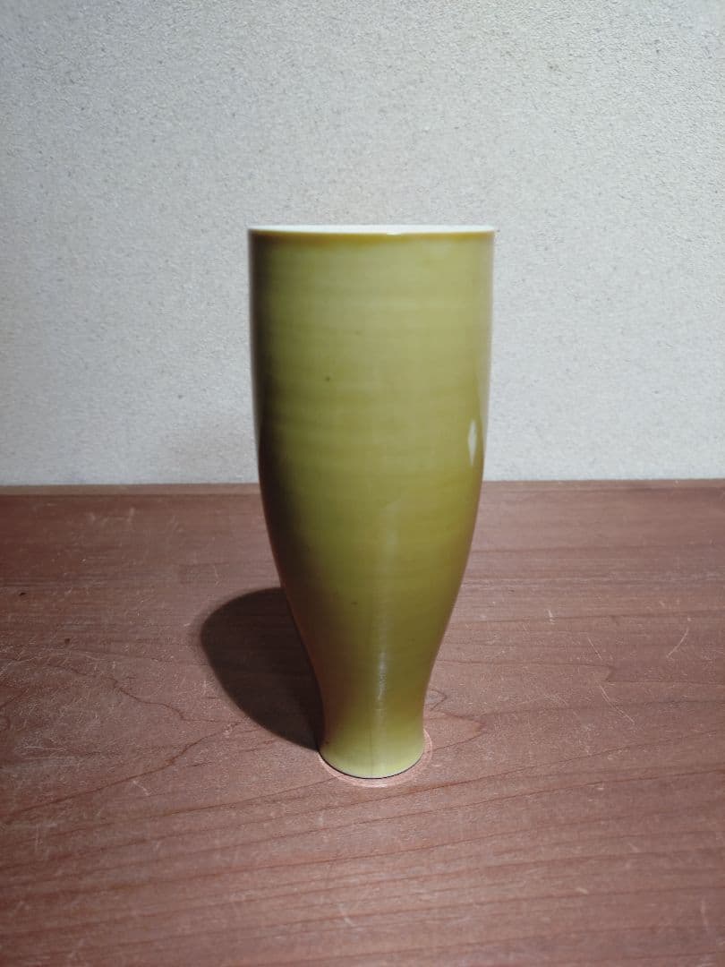 珉平焼 素紋 からし色 徳利