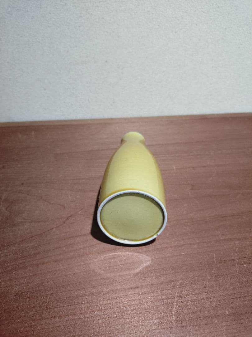 珉平焼 素紋 からし色 徳利