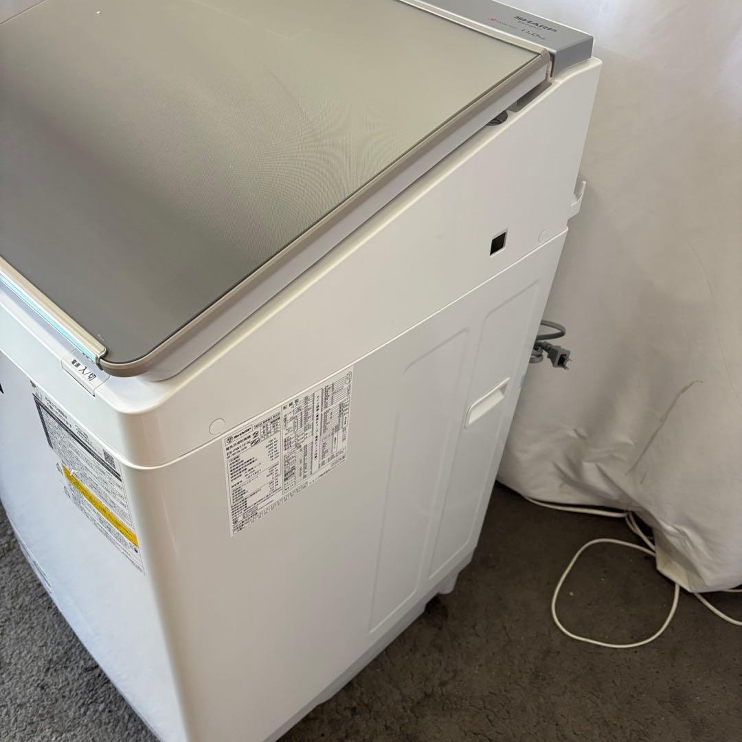 266❤️洗濯機　SHARP　11キロ　乾燥　分解洗浄　綺麗　中古　安い　設置無料