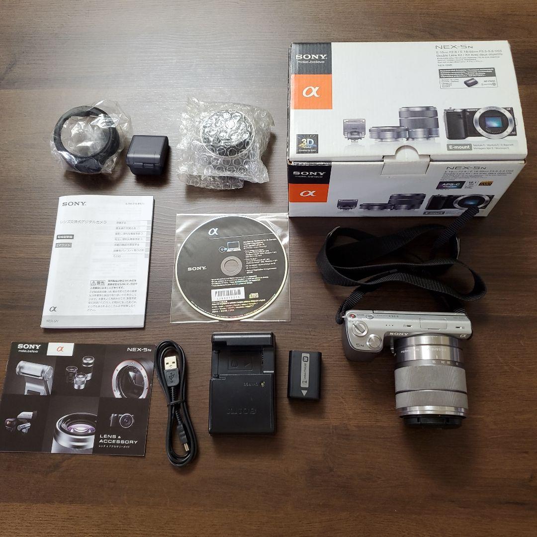 【広角レンズ・フラッシュ未使用】Sony NEX-5N ダブルレンズキット