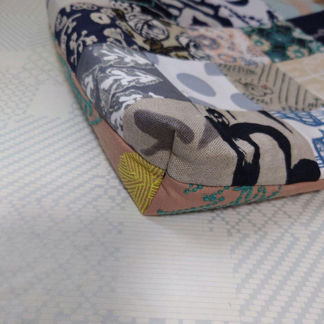 《SALE》ミナペルホネン　パッチワーク　マチありトートバッグ