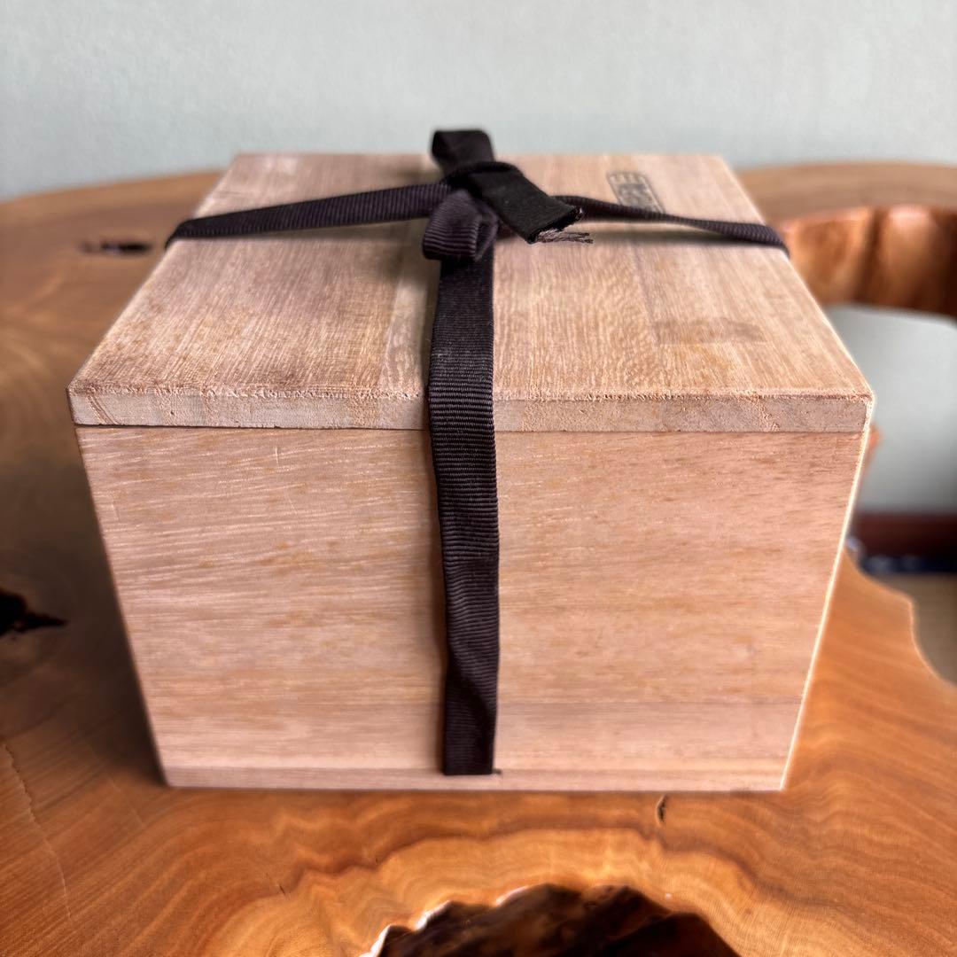 小鹿田焼 二代 白山造 共箱 抹茶碗 茶道具（2y）