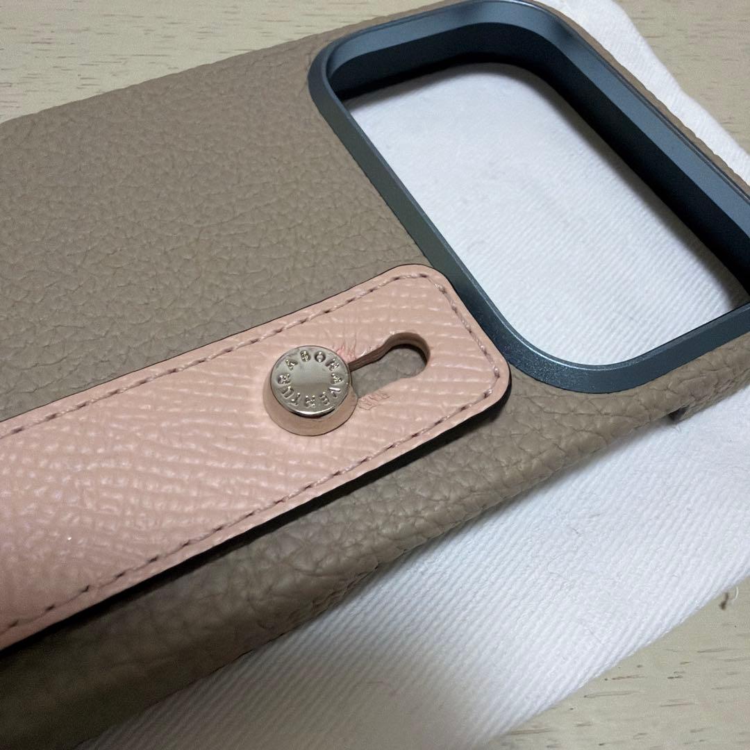 BONAVENTURA iPhone17pro グレージュ×シェル 箱付き